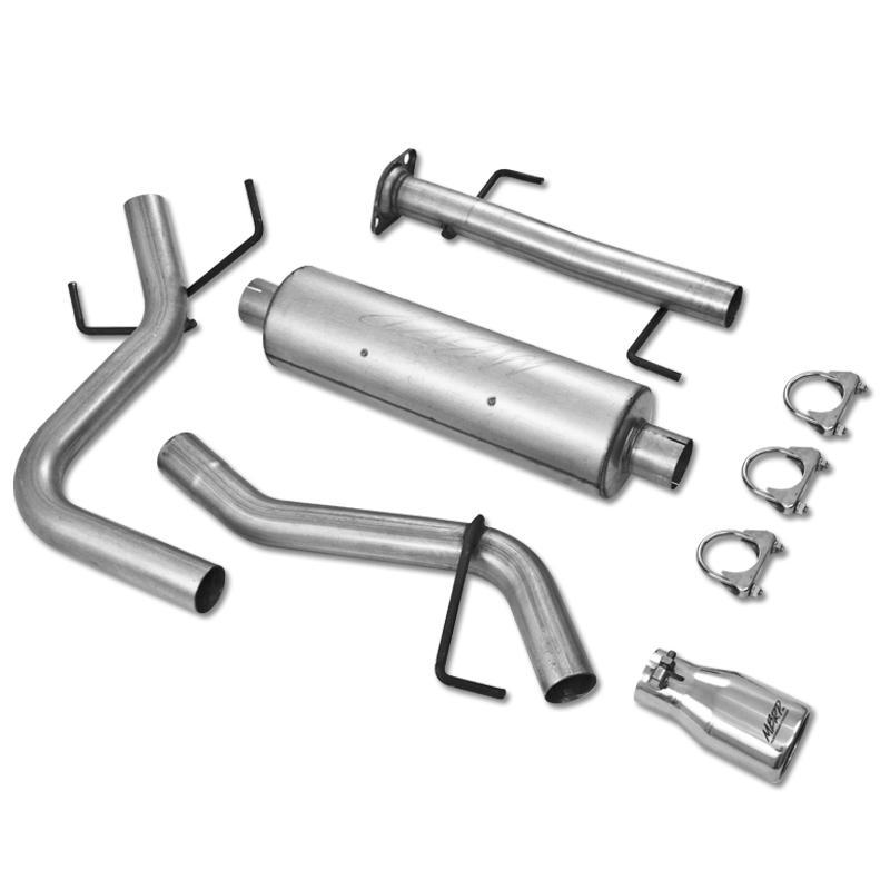 '07-14 Toyota FJ Cruiser 2 1/2" Cat Back Single Rear Exit Exhaust, AL