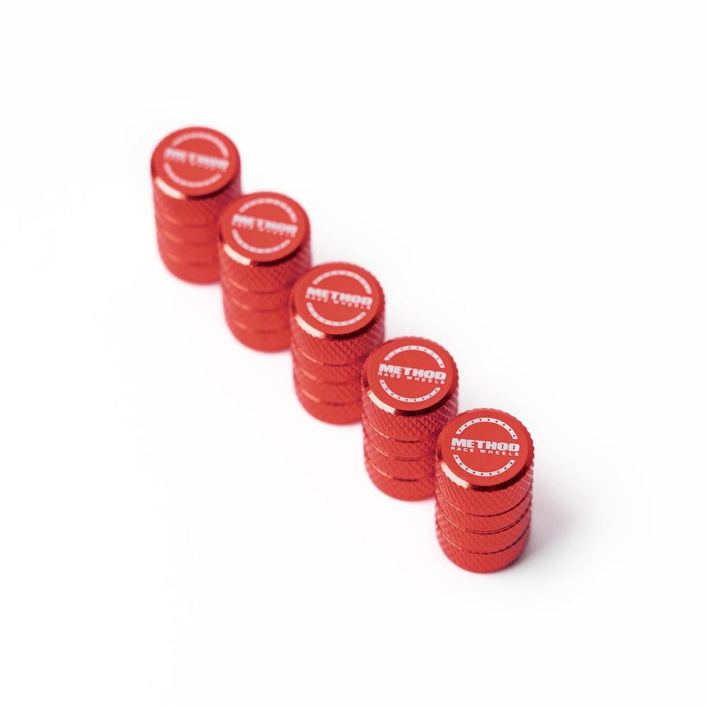 Valve Stem Caps Red Method parts