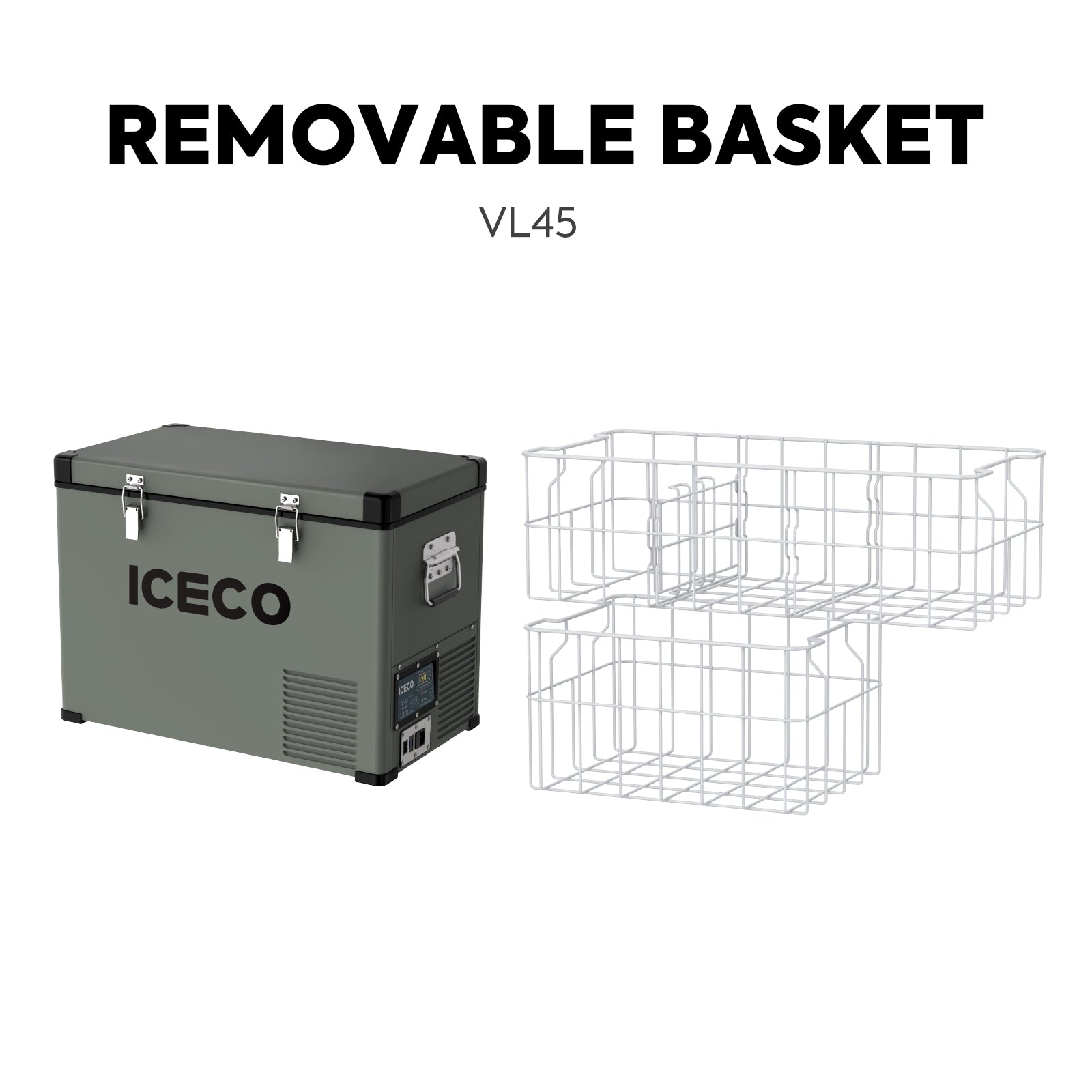 47.5QT VL45 Metal Refrigerator Single Zone Combo | ICECO