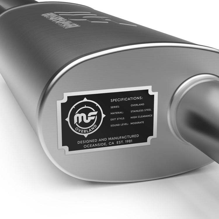 MagnaFlow 2018-2025 Jeep Wrangler Overland Series Axle-Back Performance Exhaust System