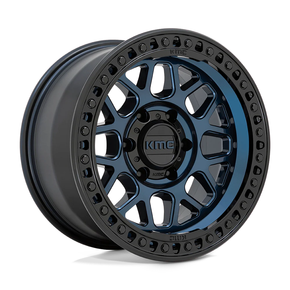 KMC WHEELS | GRS | MIDNIGHT BLUE W/ GLOSS BLACK LIP | SATIN BLACK