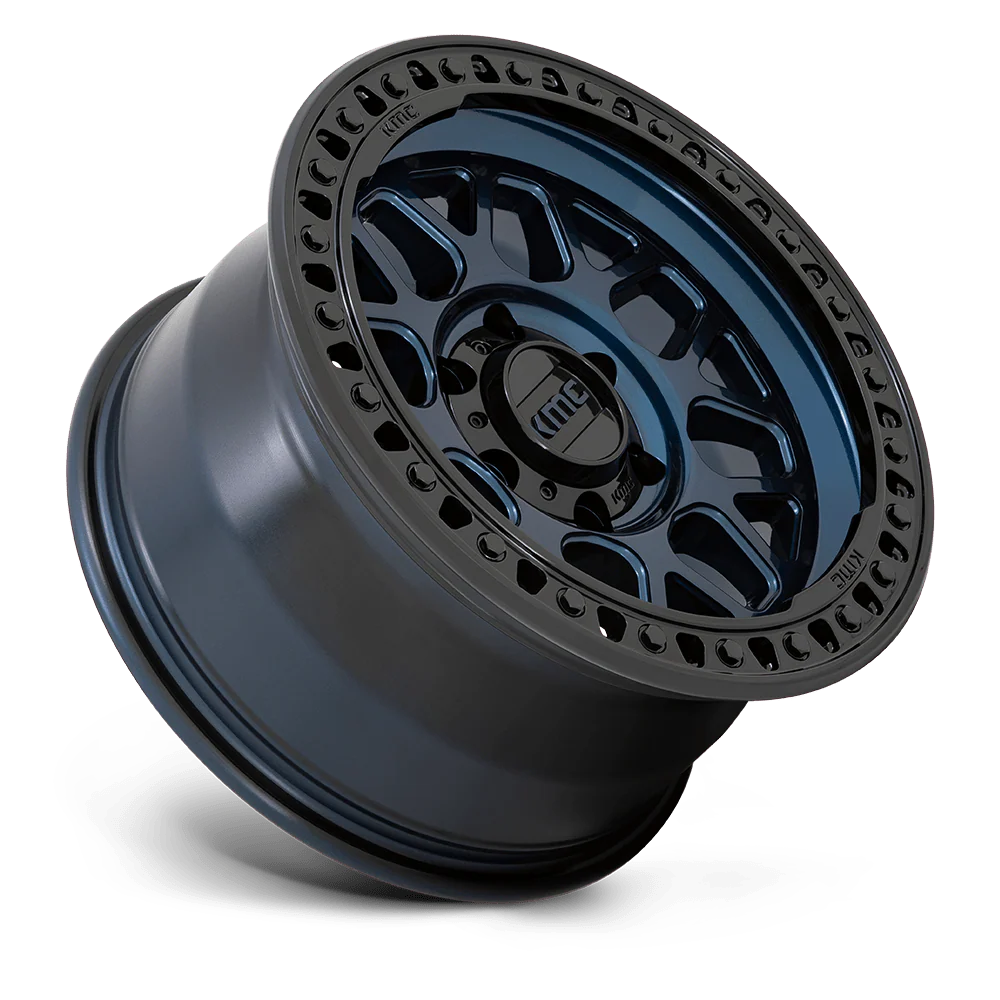 KMC WHEELS | GRS | MIDNIGHT BLUE W/ GLOSS BLACK LIP | SATIN BLACK