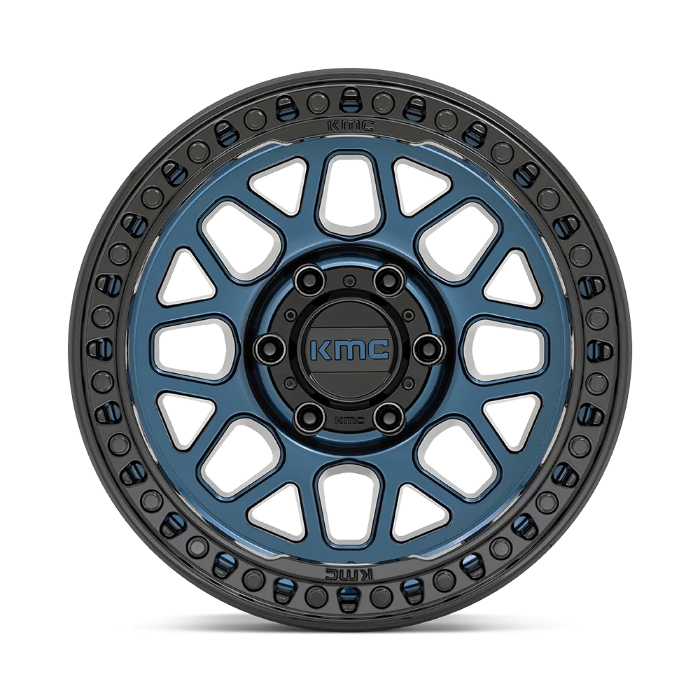 KMC WHEELS | GRS | MIDNIGHT BLUE W/ GLOSS BLACK LIP | SATIN BLACK