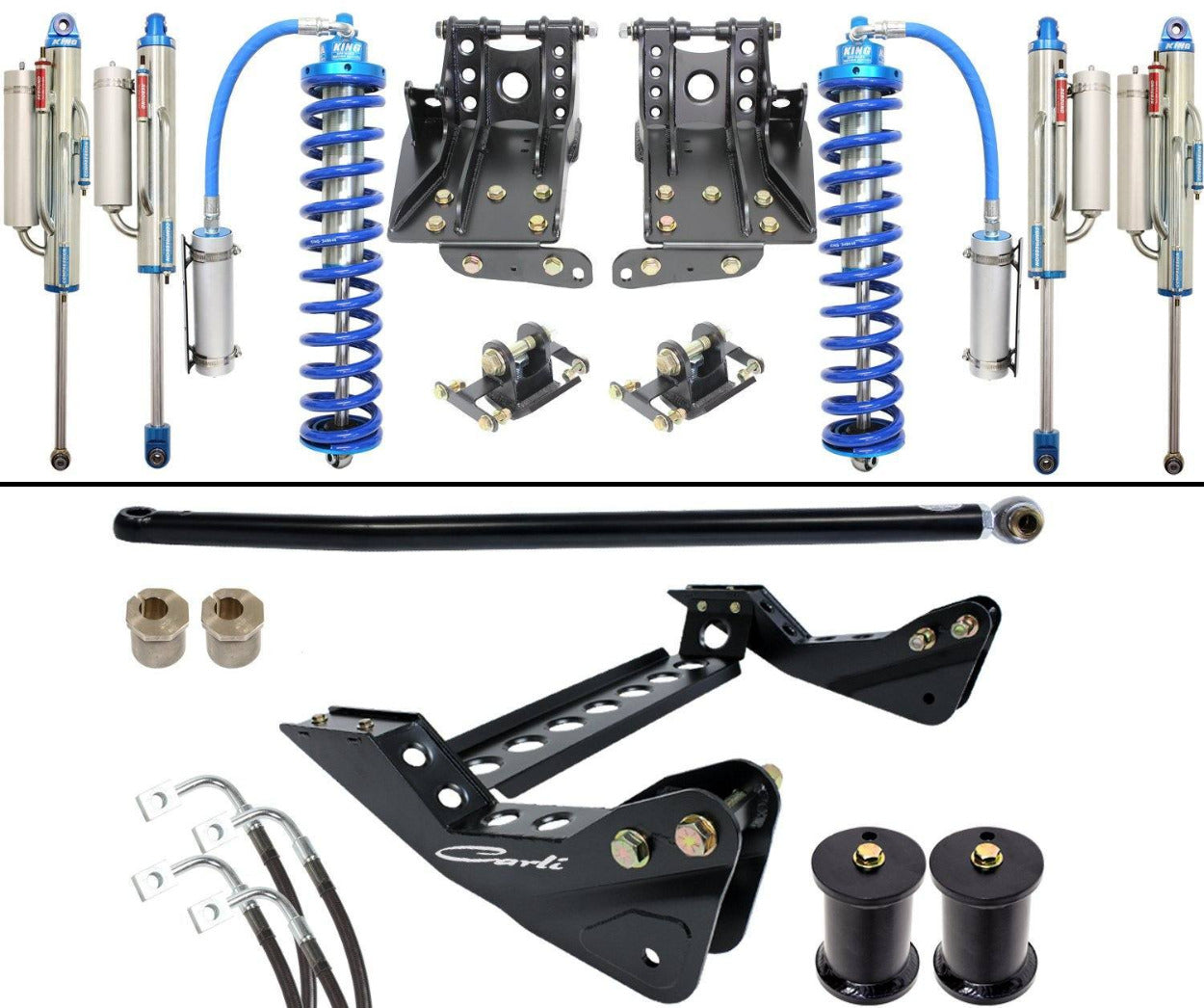 '05-07 Ford F250/350 2.5 Coilover Bypass System-4.5" Lift