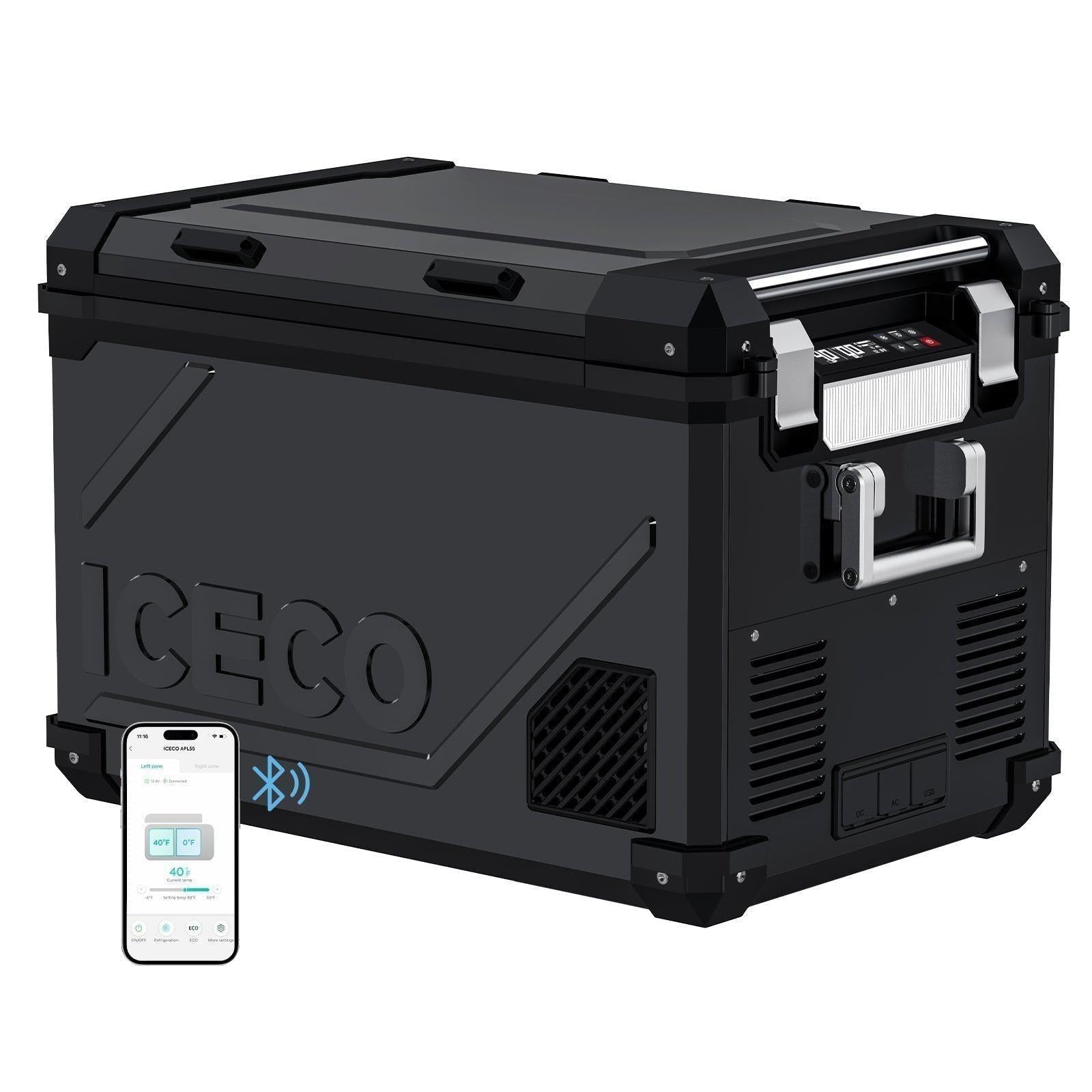 58QT APL55 Dual Zone 12 Volt Fridge With Ice Tray |  ICECO