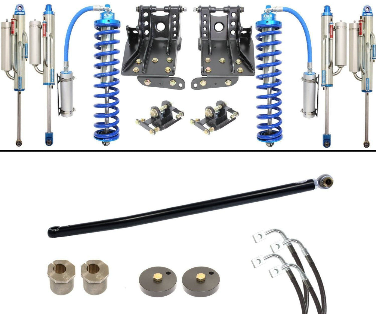 '11-16 Ford F250/350 2.5 Coilover Bypass System-2.5" Lift