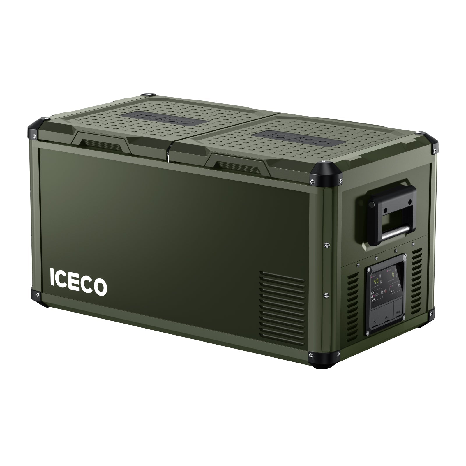 79.2QT VL75ProD Olive 12V Heavy Duty Metal Fridge Freezer| ICECO